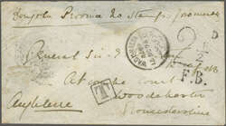 1896 (Nov 15): Stampless cover to England endorsed "Dongola Province ...