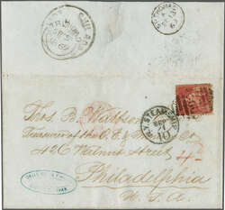 1869 (Sept 1): Entire letter from Ciudad Bolivar, Venezuela to ...