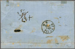 Austrian Post Offices in Albania 1870 (Sept 17): Outer letter sheet ...