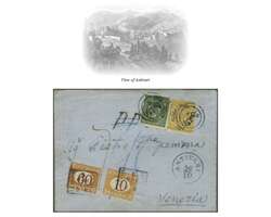Ottoman Post Offices in Albania, 1871 (Oct): Outer letter sheet to ...