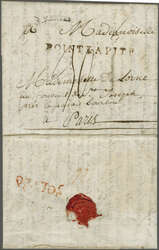 Guadeloupe 1788 (Jan 12): Entire to Paris with straight-line "POINTE ...