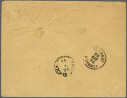 Guadeloupe 1890 (Aug 9): Registered cover to Budapest, Hungary, ...