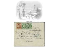 French Guyana 1878 (Jan 27): Envelope to Paris bearing mixed issue ...
