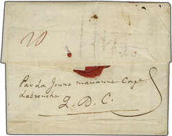 Martinique 1787: Entire to Bordeaux bearing manuscript rate markings ...