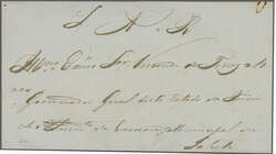 Portuguese India, 1860 (July 3): Official folded cover from the Goa ...