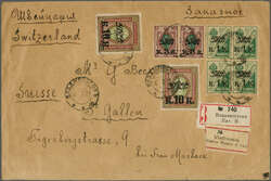 Far Eastern Republic, 1921 (March 8): Registered cover to St. Gallen, ...