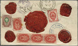 Russo-Japanese War, 1905 (Sept 18): Insured cover used to send 300 ...