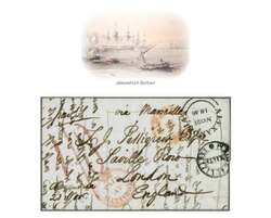 British Post Offices in Egypt 1846 (Nov 21): Disinfected cover with ...