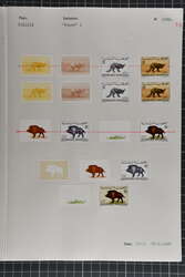 Tunisia 1968/69: Fauna sets in 77 progressive, finished and rejected ...