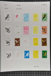 Tunisia 1992: Birds set of four and miniature sheet in progressive ...