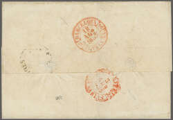 British Post Office in Argentina 1853 (Aug): Outer letter sheet to ...