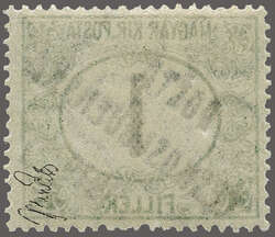 1919: Hungary Postage Due 1 f. deep green & black, overprint G in ...