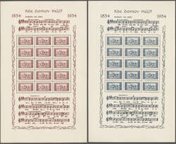 1934 (Dec 17/21): "Music Sheets", the 1 kc. brown-lilac and 2 kc. ...