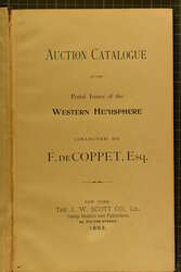 1893: The F De Coppet Collection (J.W. Scott) hardbound in blue cloth ...