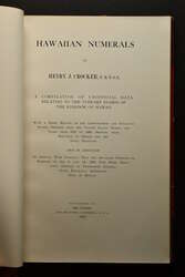1909: 'Hawaiian Numerals' by Henry J. Crocker, F.R.P.S.L., published ...