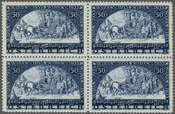 1933: WIPA 50+50 g. schwärzlichviolettultramarin auf gewöhnlichem ...