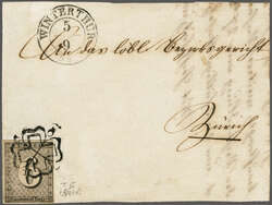 Winterthur: Zürich 6, Type II, die 22. Marke des Hunderterbogens, ...