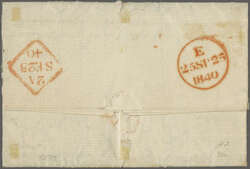 1840: 1 d. black, plate 3, lettered CJ, a fine example with large ...