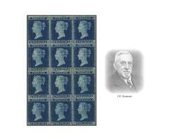 1854/57: 2 d. blue on lightly blued, plate 6, wmk. Large Crown, perf. ...