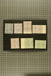 1883/84: Lilac & Green, the selection of unused blocks of four with ...