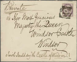 1881: 1 d. lilac, a used example on 1889 cover endorsed "Private" and ...