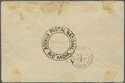 Thousand Days War 1902: Rio Hacha Provisional 5 c. black, imperforate ...