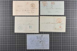 1849/55: Small group of covers from Bogotá with prepaid 1849 ...