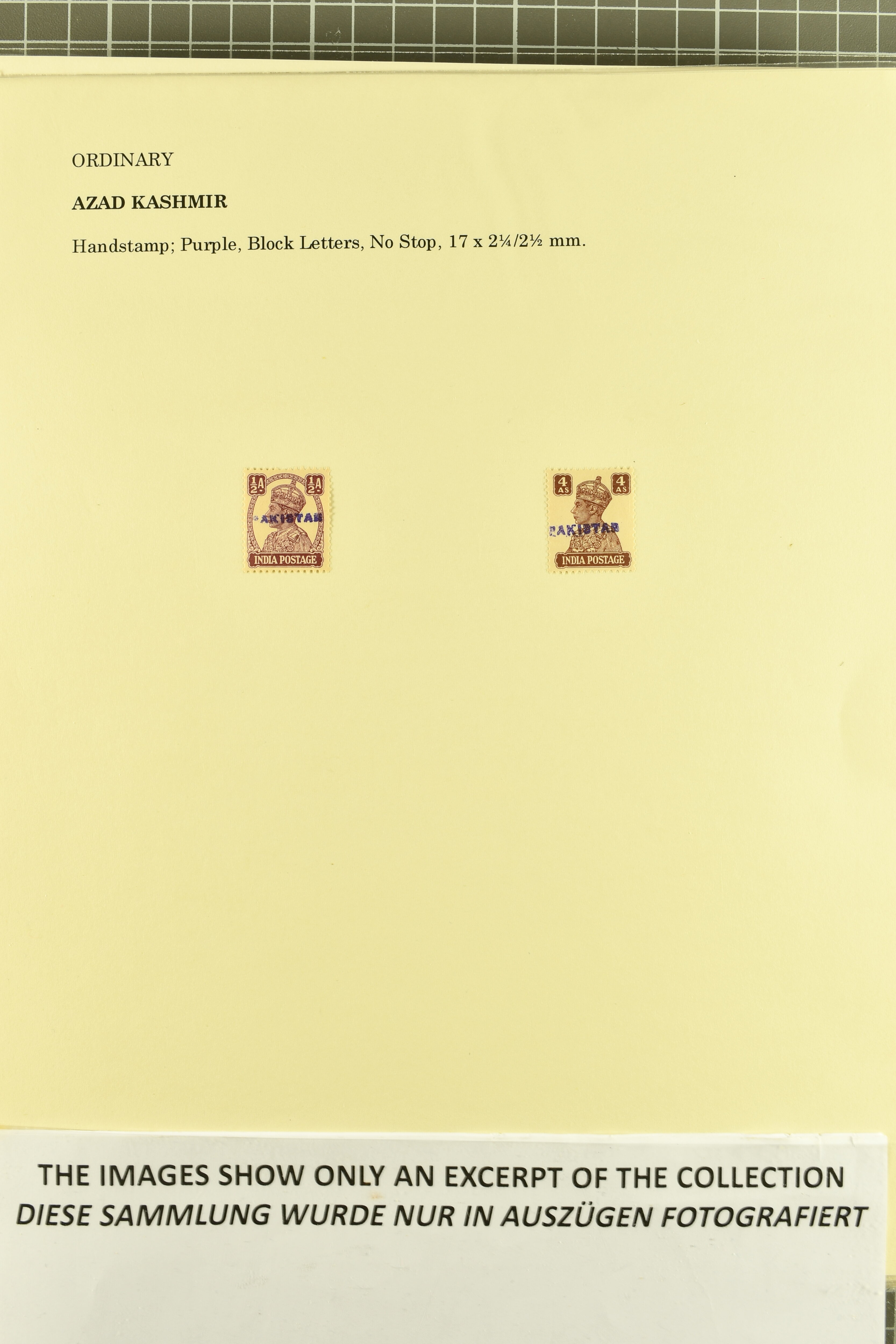 Pakistan Stamps & Postal History 1947 - 1961 An extensive collection ...