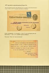 1896: Selection of six covers and cards. Comprising; 5 c. stationery ...