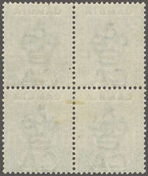 1898/1902: 2½ d. ultramarine, unused block of four, variety ...