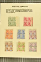 1898/1902: Collection of unused examples presented upon six pages ...