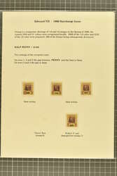 1906: Surcharge collection of unused and used examples presented upon ...