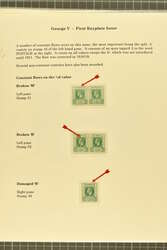 1912/22: Collection of unused King George V Mult Crown CA issue, ...