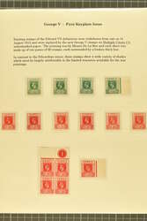 1912/22: A general collection of unused King George V Mult Crown CA ...