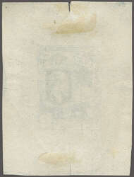 1922/29: Badge of the Colony small format completed Die Proof in blue ...