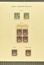 1922/29: Specialised collection of the King George V Multiple Crown ...