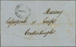 Varna Austrian Lloyd 1857 (April 24): Entire letter from Varna to ...