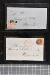 1860/1904: Selection six covers incl. Argentina 1860 (Jan) 5 c. red ...