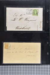 1860/1904: Selection six covers incl. Argentina 1860 (Jan) 5 c. red ...