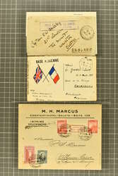 1918/31: Airmail group with rare First Flight covers (2, one with ...