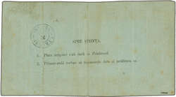 1865: Cuza 20 pa. rose, Type I, margins huge to clear, tied to 1865 ...