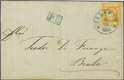 1871: 10 bani orange-yellow, a fine example in a vivid shade with ...