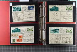 1931/34: Schöne Sammlung von 130 Erst- und Sonderflugbelegen mit ...