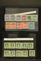 1918/19: Selection 39 stamps unused / used / on piece, incl. 1918 ...