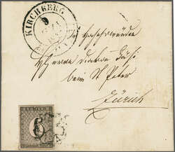 Kilchberg: Zürich 6, Type III, die 88. Marke des Hunderterbogens mit ...