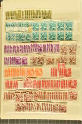 1894/1960ca.:Zwei Lagerbücher Schweiz mit Falz, beginnend mit der ...