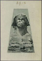 1914: De La Rue Essay for the 5 m. value showing the Sphinx, engraved ...