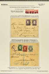 1856/94: The collection on leaves (115 items) with Transfer Types and ...