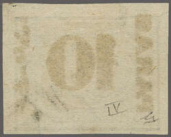 10 pa. on 2½ pi. violet, a fresh unused Imperforate example, ...