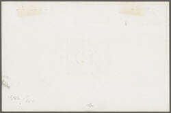 1888: De La Rue Die Proof for 2 m. value, printed in black on glazed ...